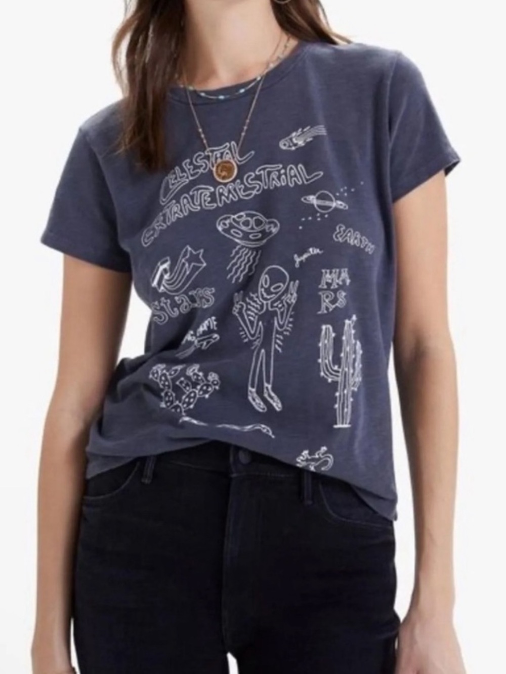 Mother Superior The Sinful Wash Celestial Extraterrestrial Graphic T-Shirt M
